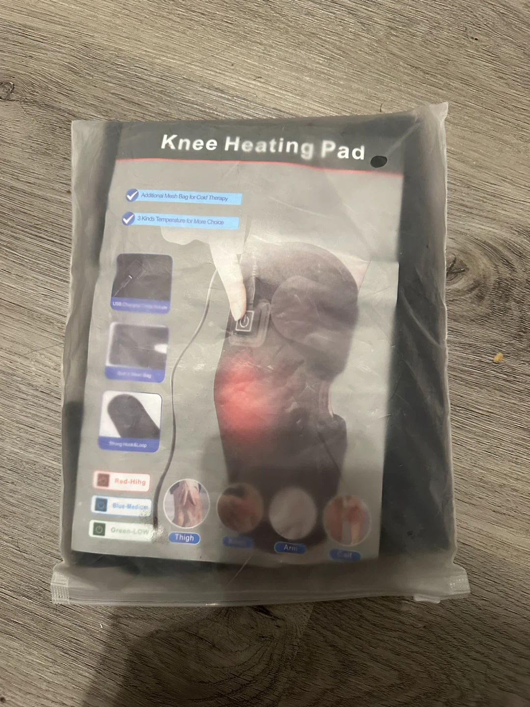 NEW USB Knee Heating Pad – 3 Heat Levels + Hot/Cold Therapy Wrap - photo 4