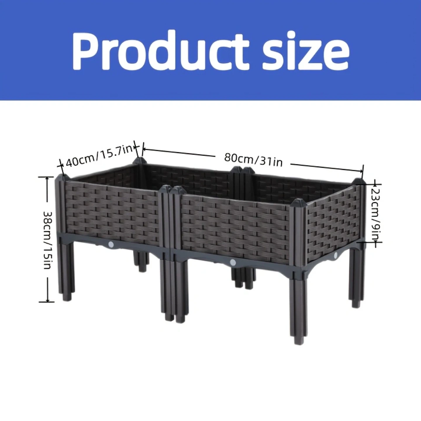 BNIB!!!!Set of 2!! Raised Garden Bed Planter - photo 2