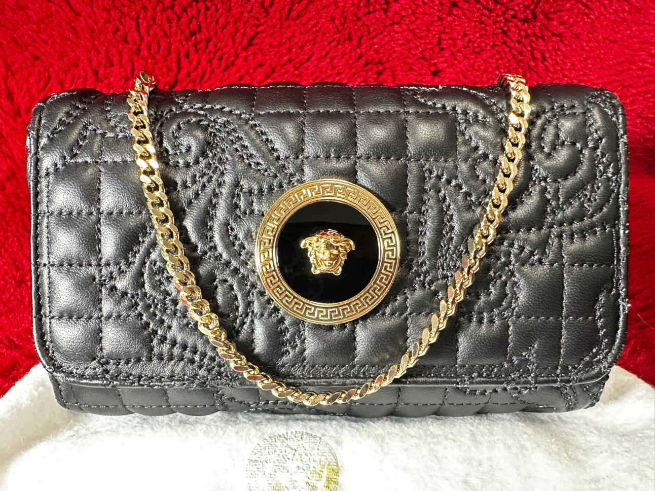 Versace Quilted Leather Shoulder Bag - photo 2