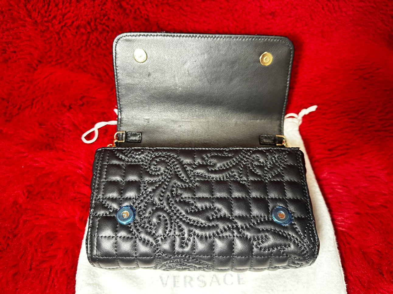 Versace Quilted Leather Shoulder Bag - photo 4