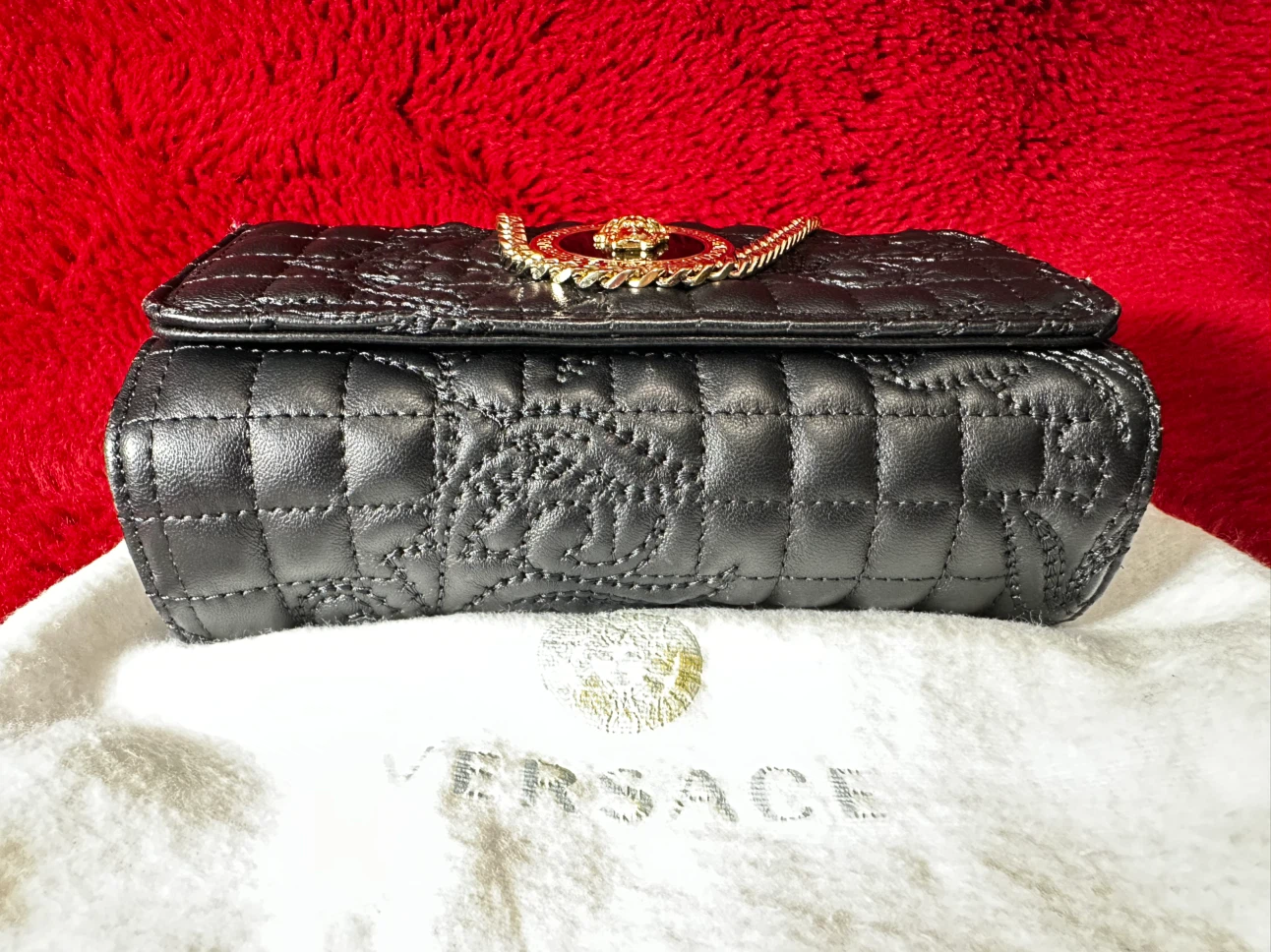Versace Quilted Leather Shoulder Bag - photo 5