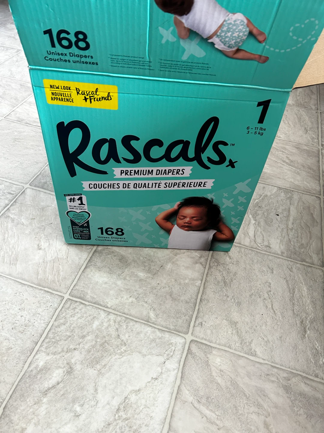 Diapers size 1 - 157/168 Count