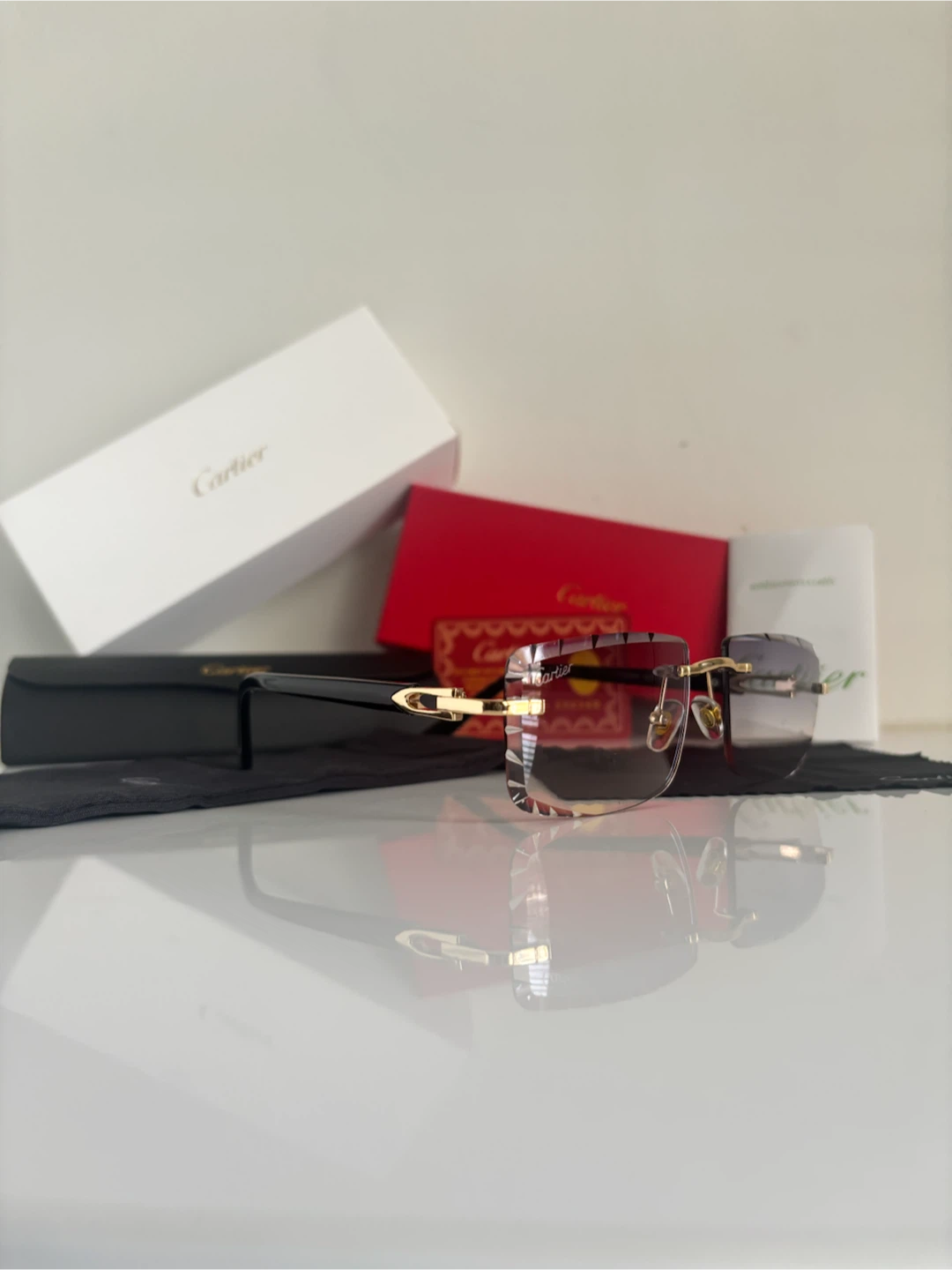 Cartier Rimless Sunglasses