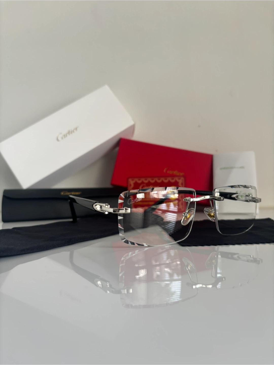 Cartier Rimless Glasses