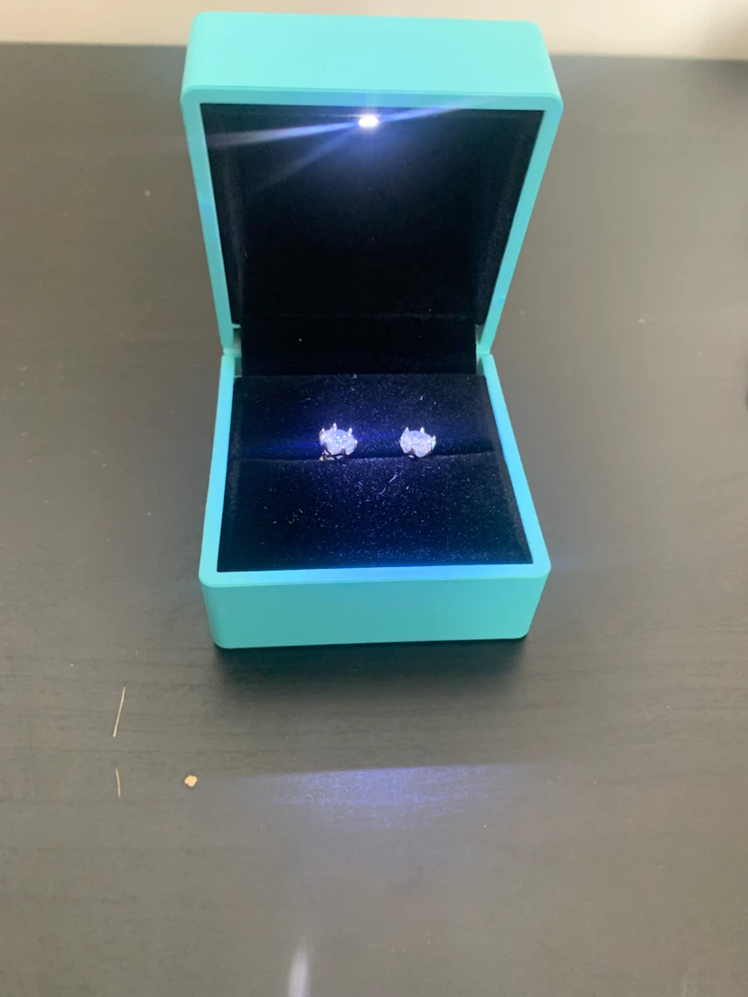 1 Carat Moissanite Earrings
