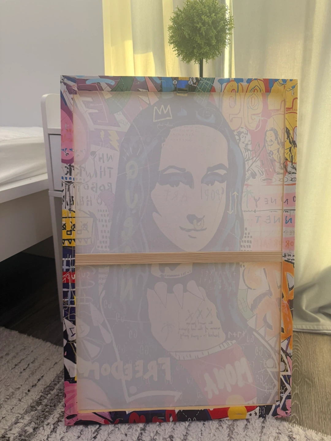 Mona Lisa Graffiti Pop Art Canvas - photo 2