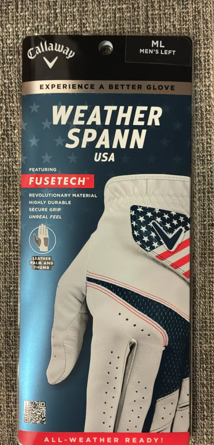 New Callaway Weather Spann Golf Glove