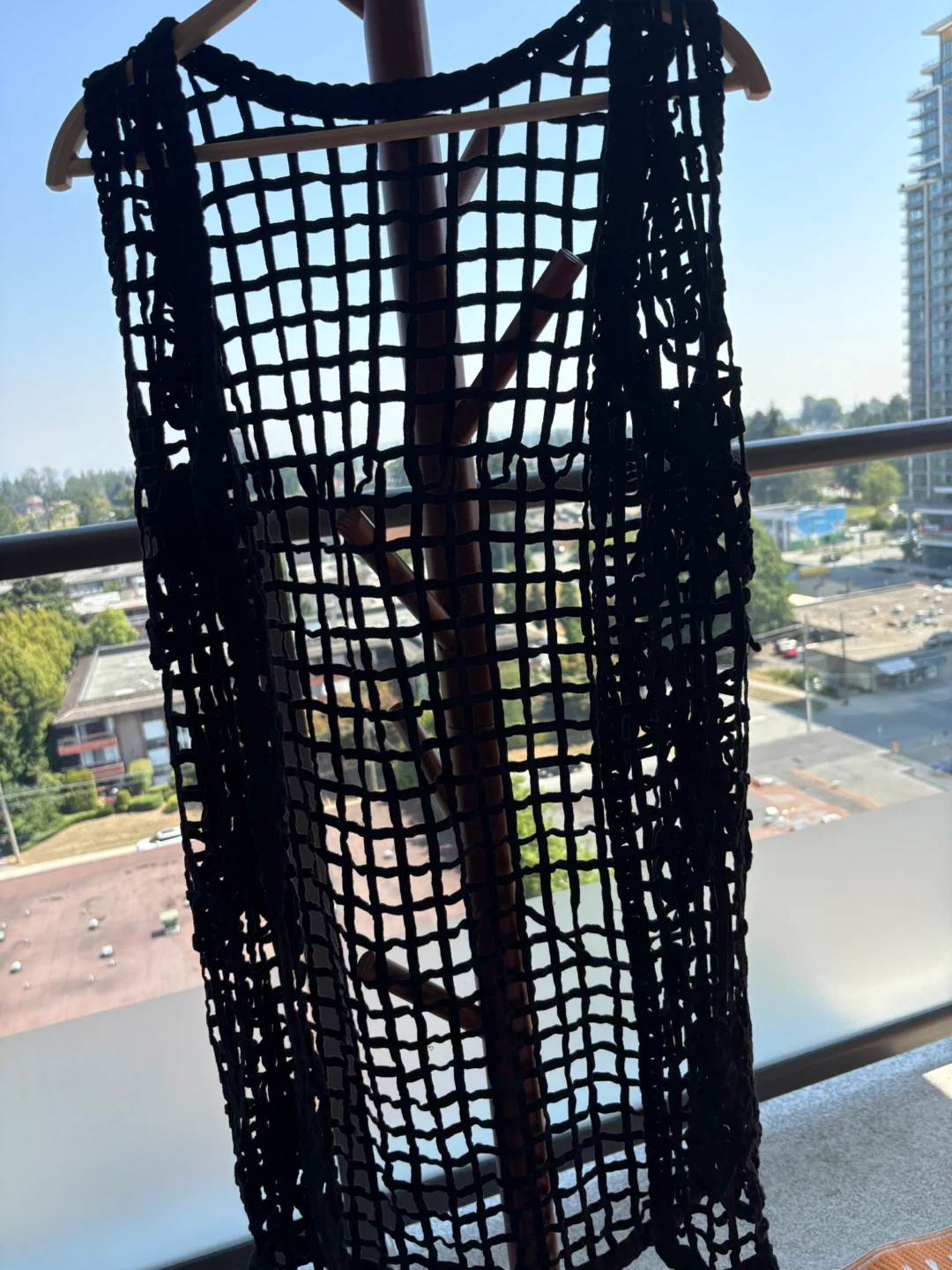 Black Mesh Cardigan Vest - photo 3