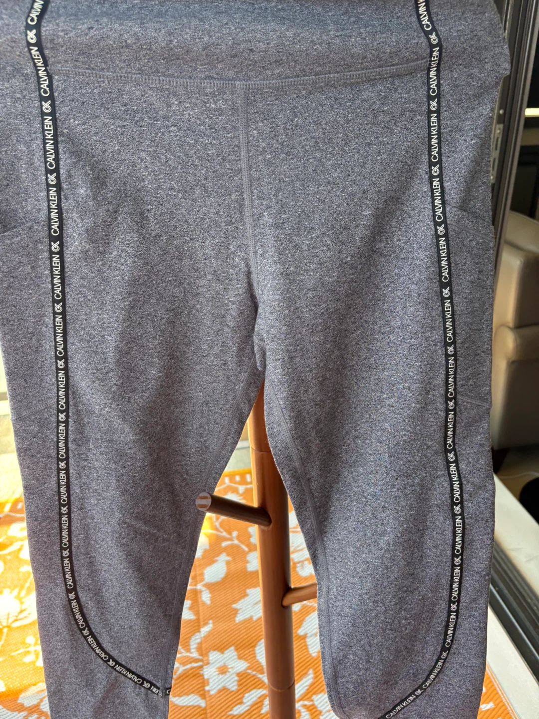 Calvin Klein Performance Grey Stretch Leggings - Medium