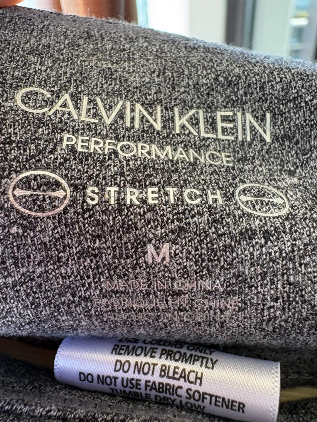 Calvin Klein Performance Grey Stretch Leggings - Medium - photo 3