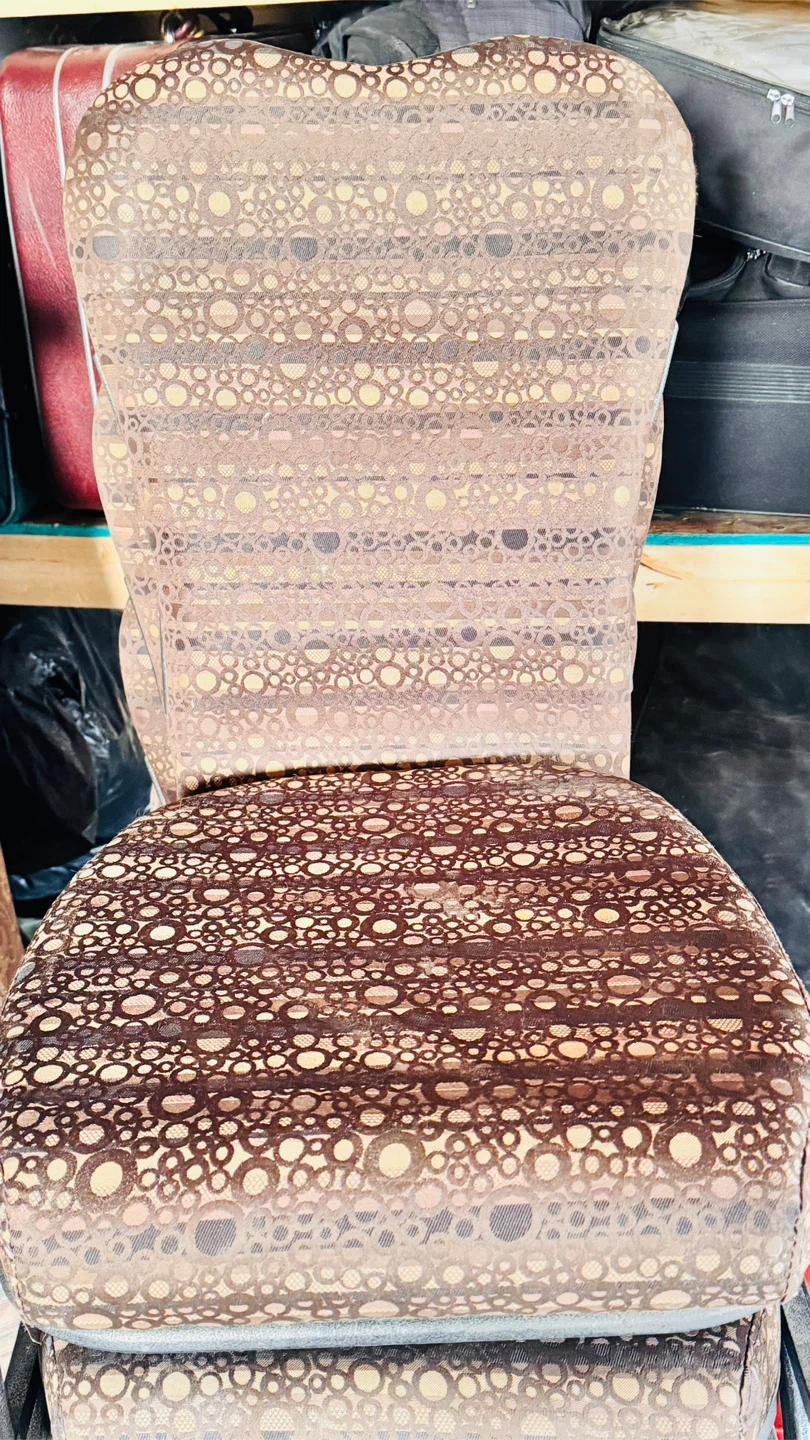 Brown Patterned Upholstered Chair - photo 2