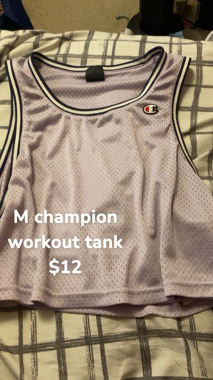 Champion workout tank top - M