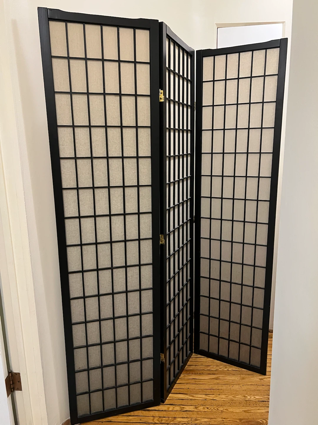 George Oliver 3 Panel Japanese Wooden Room Divider