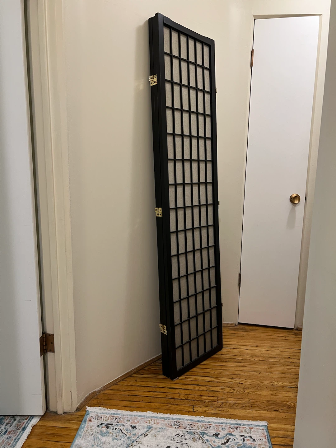 George Oliver 3 Panel Japanese Wooden Room Divider - photo 2