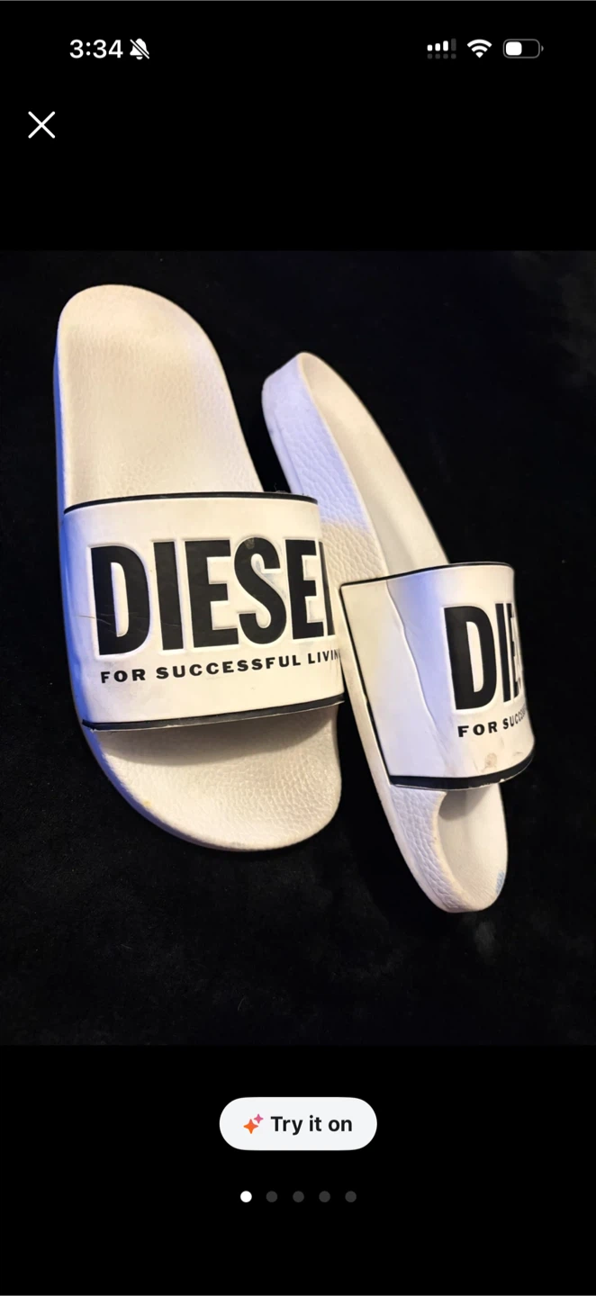 White Diesel Slides - photo 3