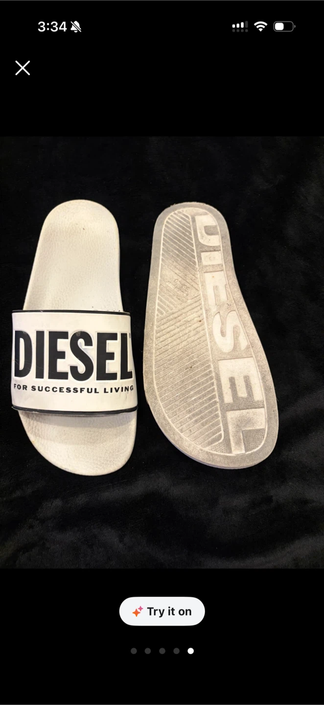 White Diesel Slides - photo 4