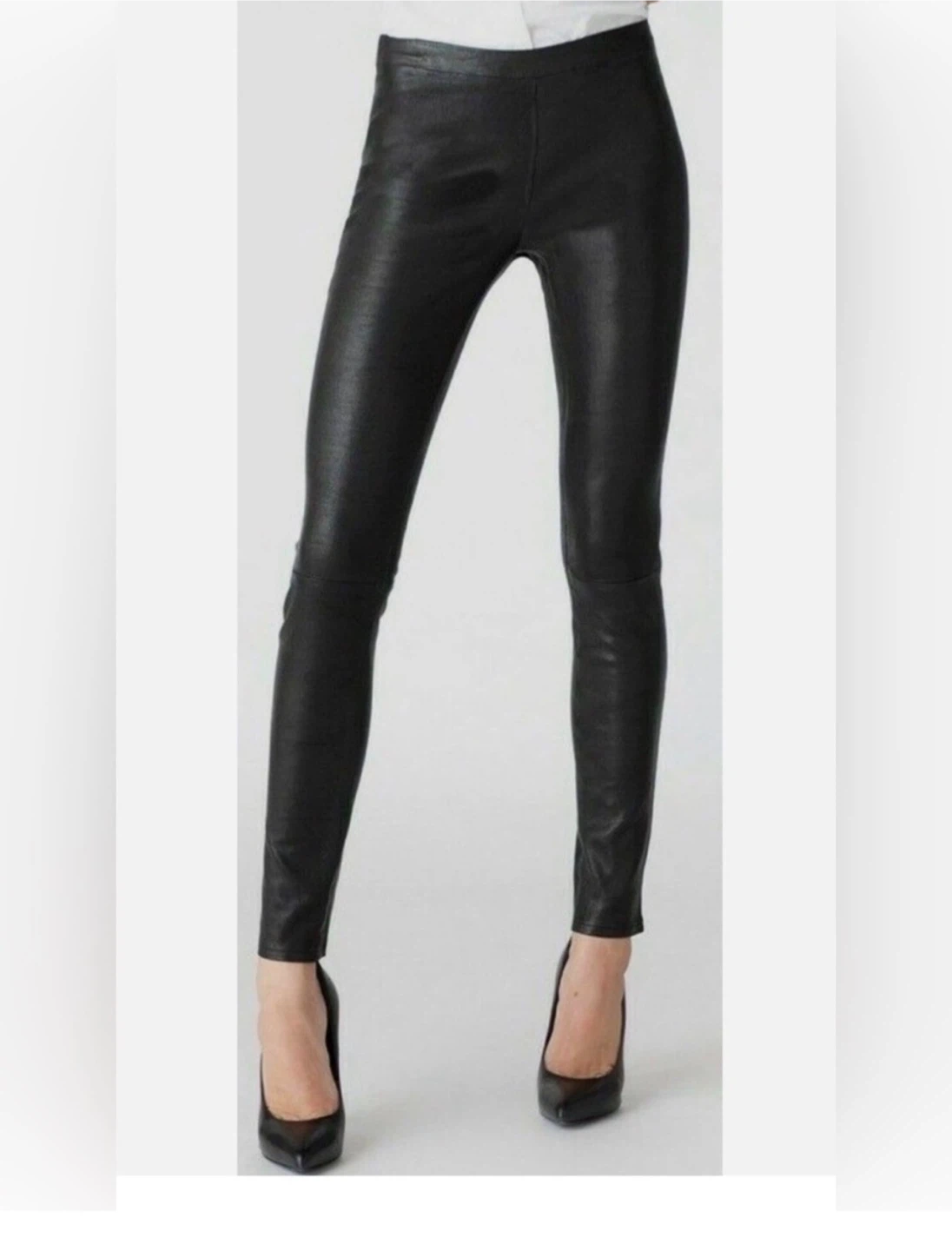 J brand lambskin Leather Slim Leg Pants - size 25 - photo 2