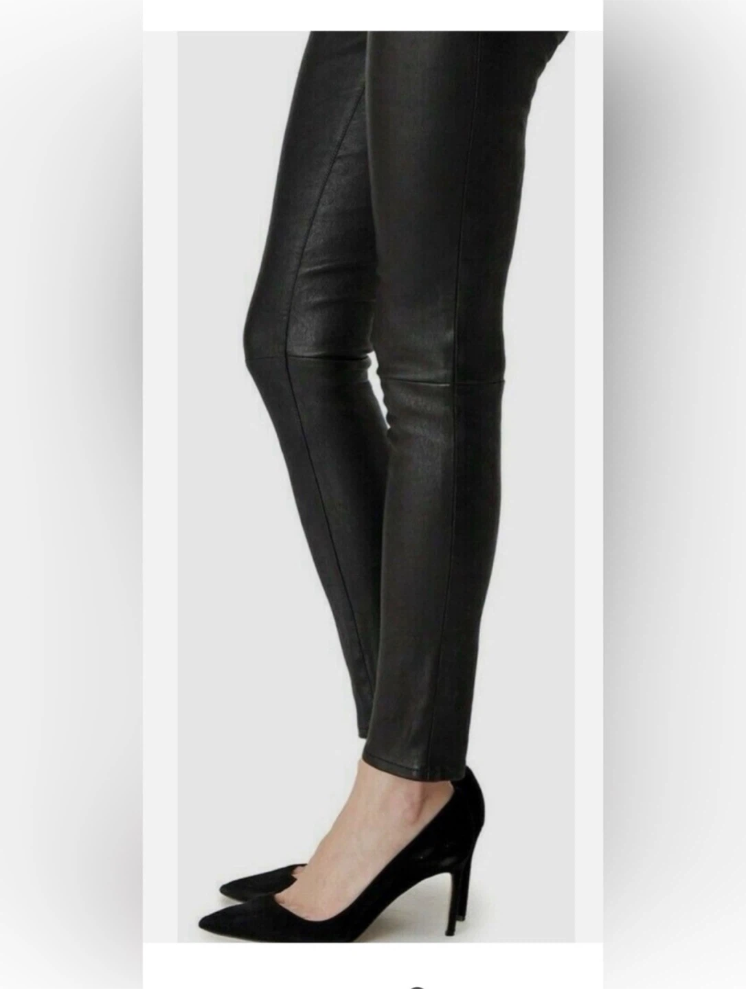 J brand lambskin Leather Slim Leg Pants - size 25 - photo 4
