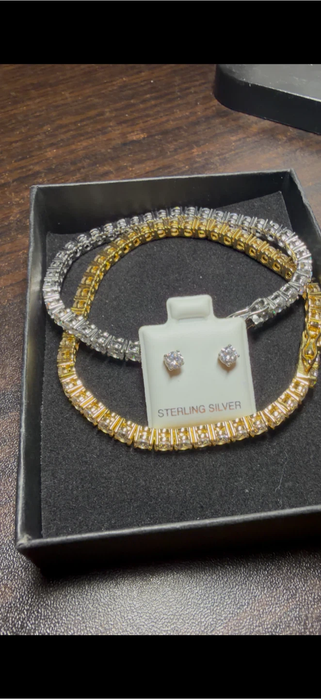 Sterling Silver Tennis Bracelet size 7 New