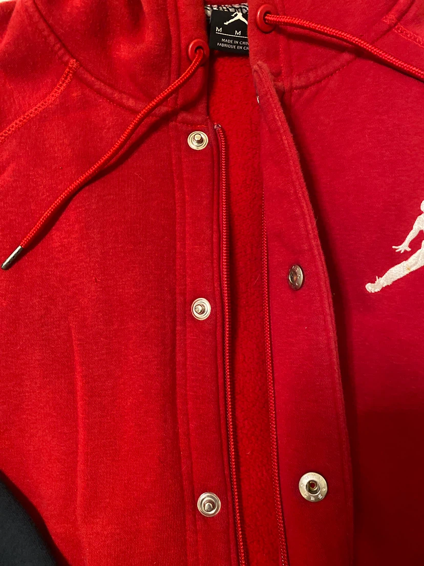 Jordan Red & Black Hoodie Jacket Size M - photo 2