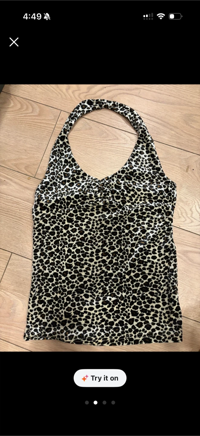 The Offset's Leopard Print Halter Top