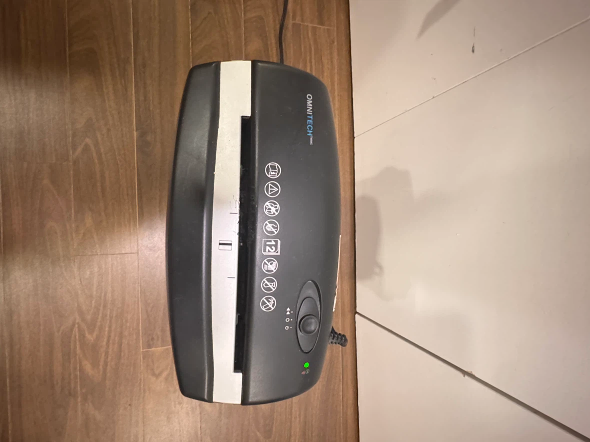 Omnitech paper shredder - photo 3
