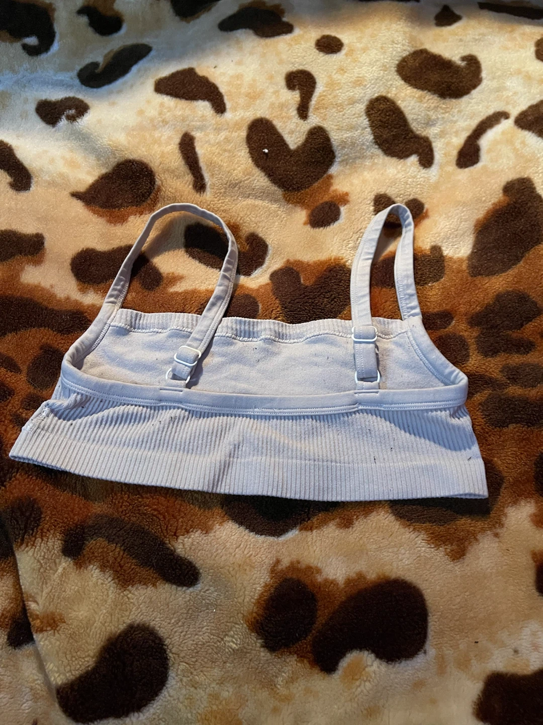 White Ribbed Sports Bra - photo 2