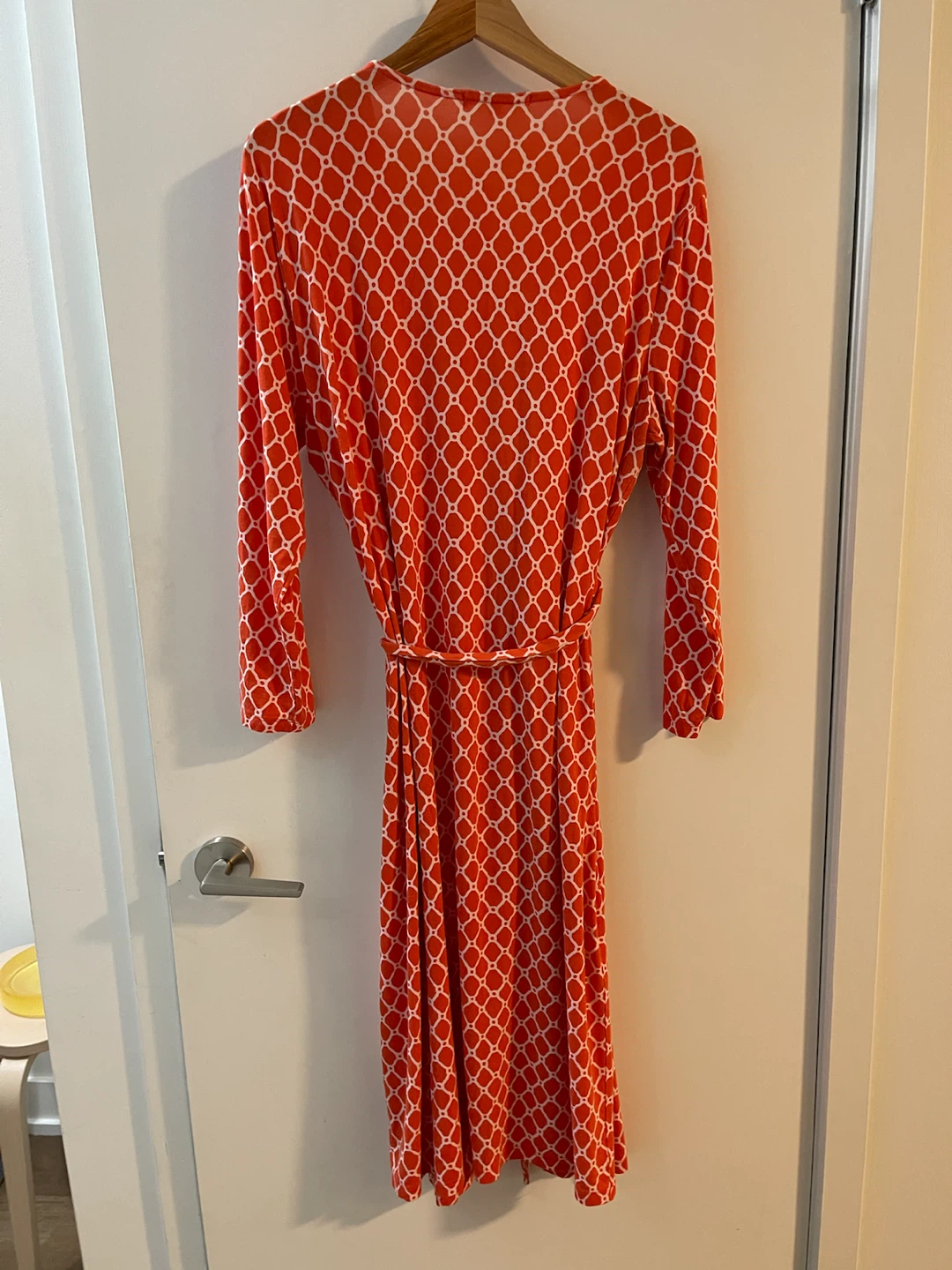 Gap Orange & White Patterned Wrap Dress - photo 2