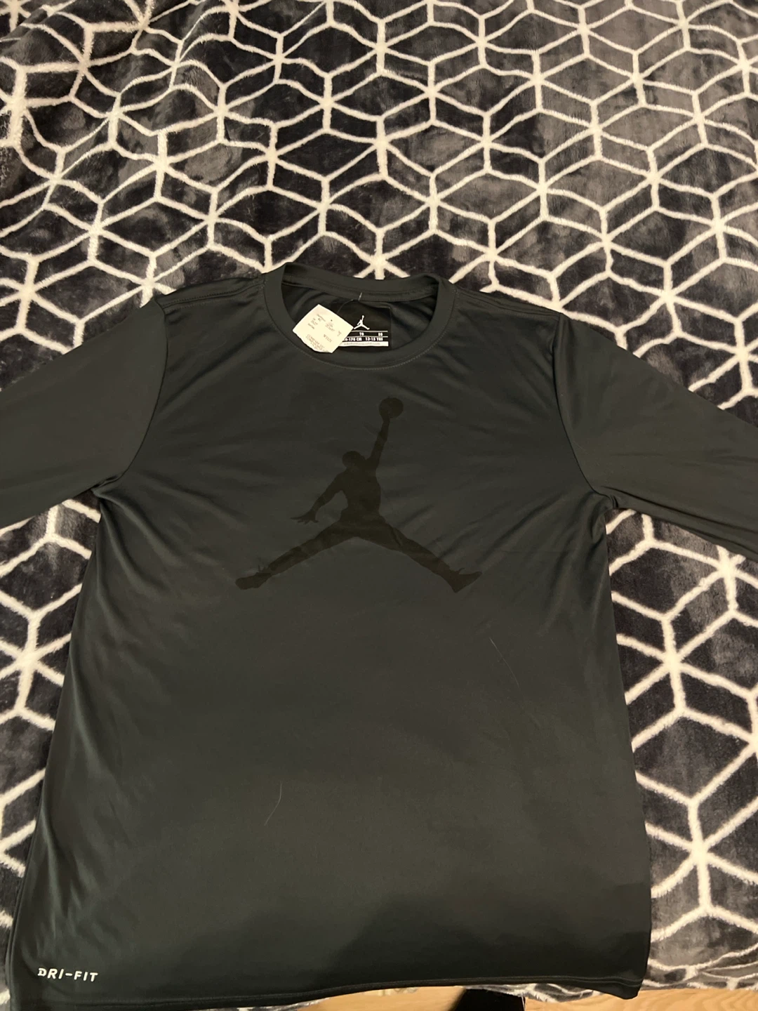 Jordan Dri-FIT Long Sleeve Shirt Black Youth XL