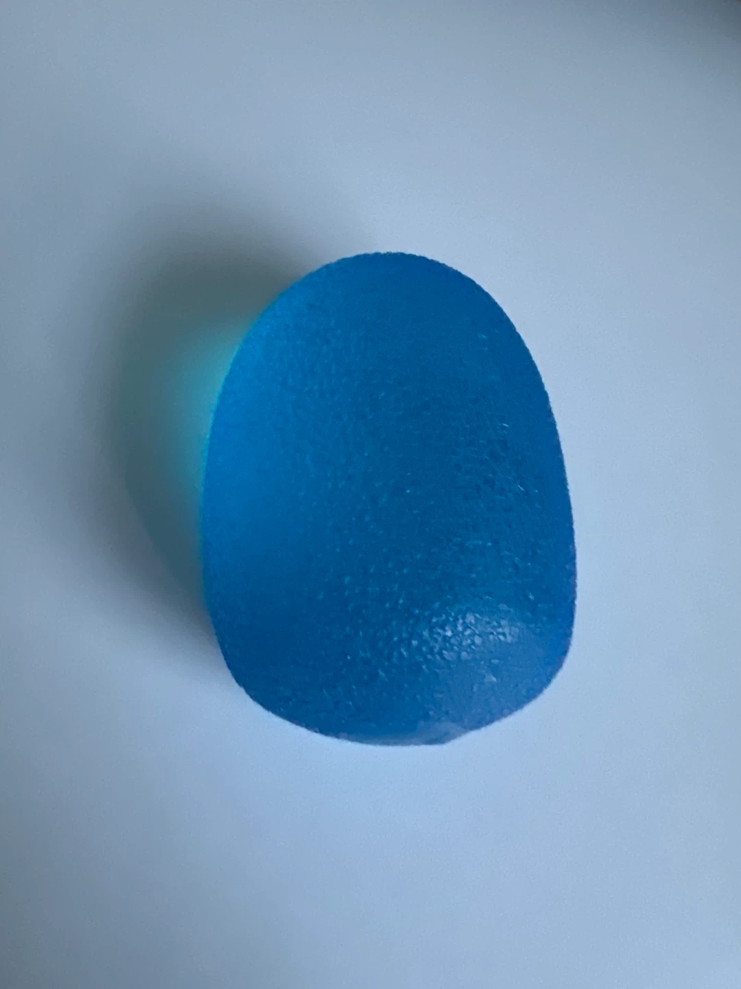 Blue squishy ball