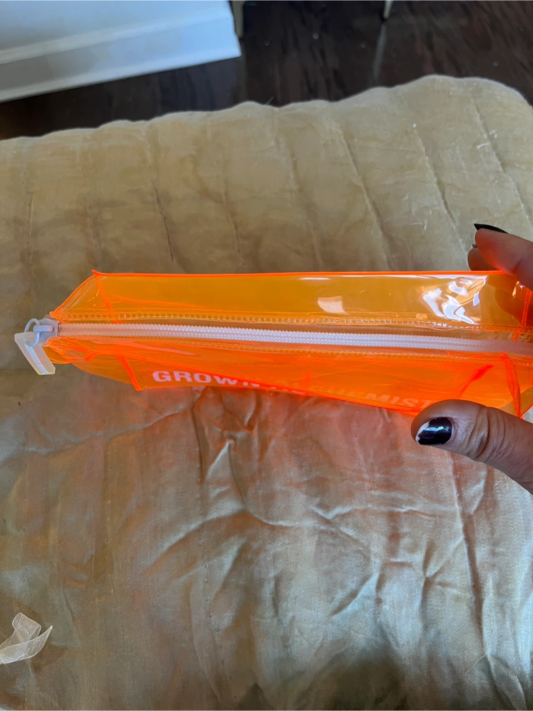 Grown Alchemist Orange clear makeup bag toiletry case Pouch - photo 3
