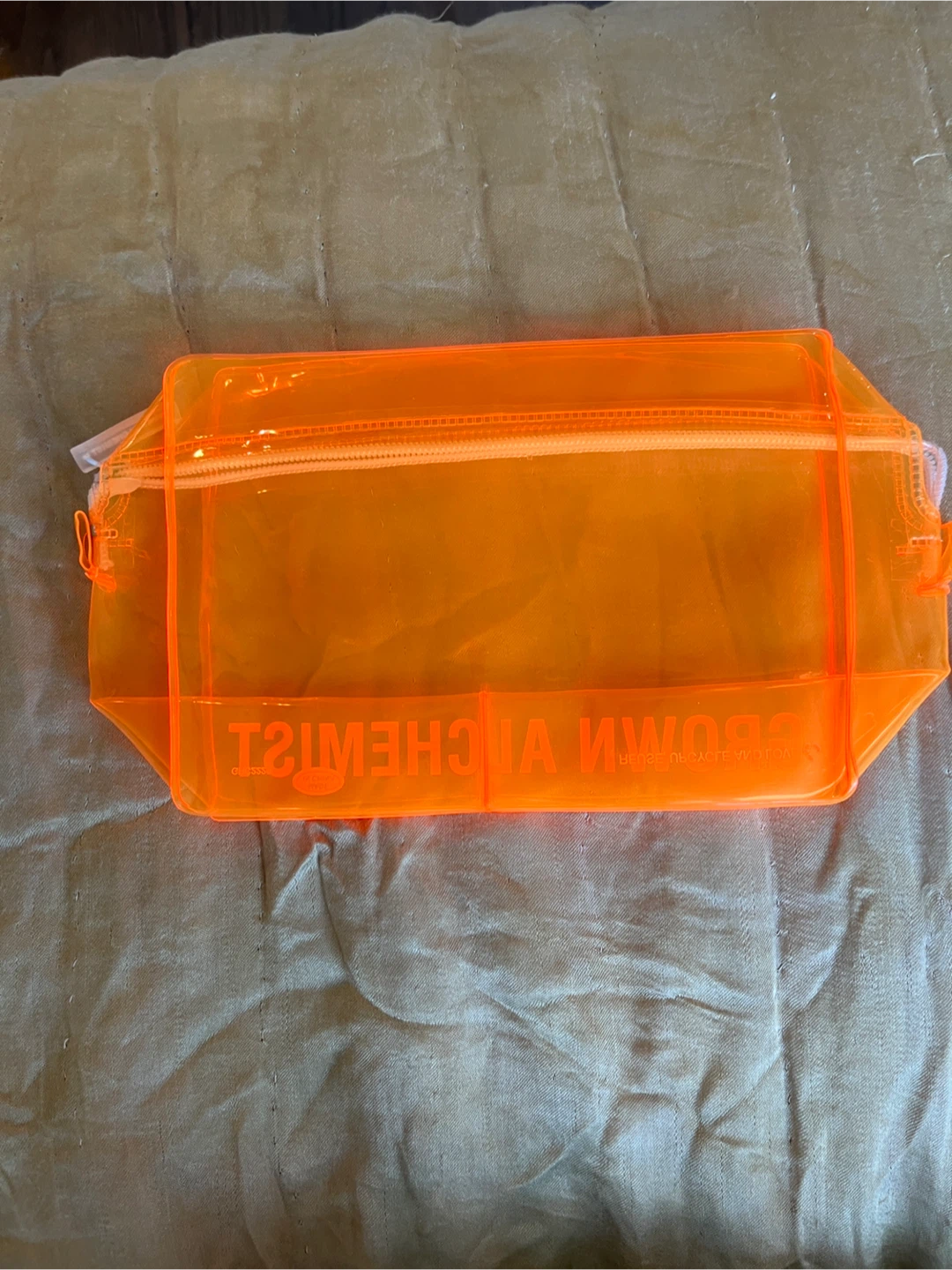 Grown Alchemist Orange clear makeup bag toiletry case Pouch - photo 2