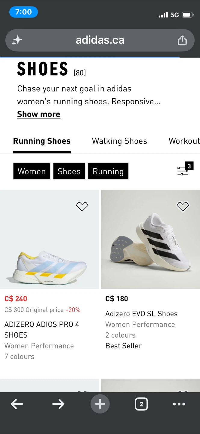 Adidas Adizero EVO SL Running Shoes - photo 2