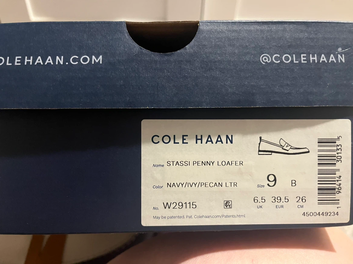 Cole Haan Stassi Penny Loafer Navy/Ivory/Pecan LTR Size 9B - photo 2
