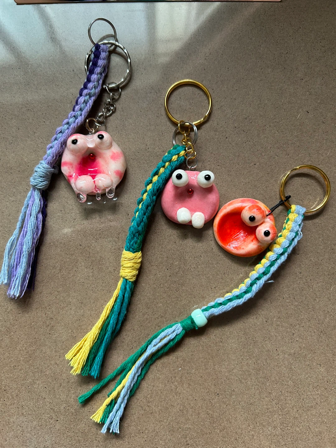 Handmade Polymer Clay Keychains - Assorted Designs - photo 2