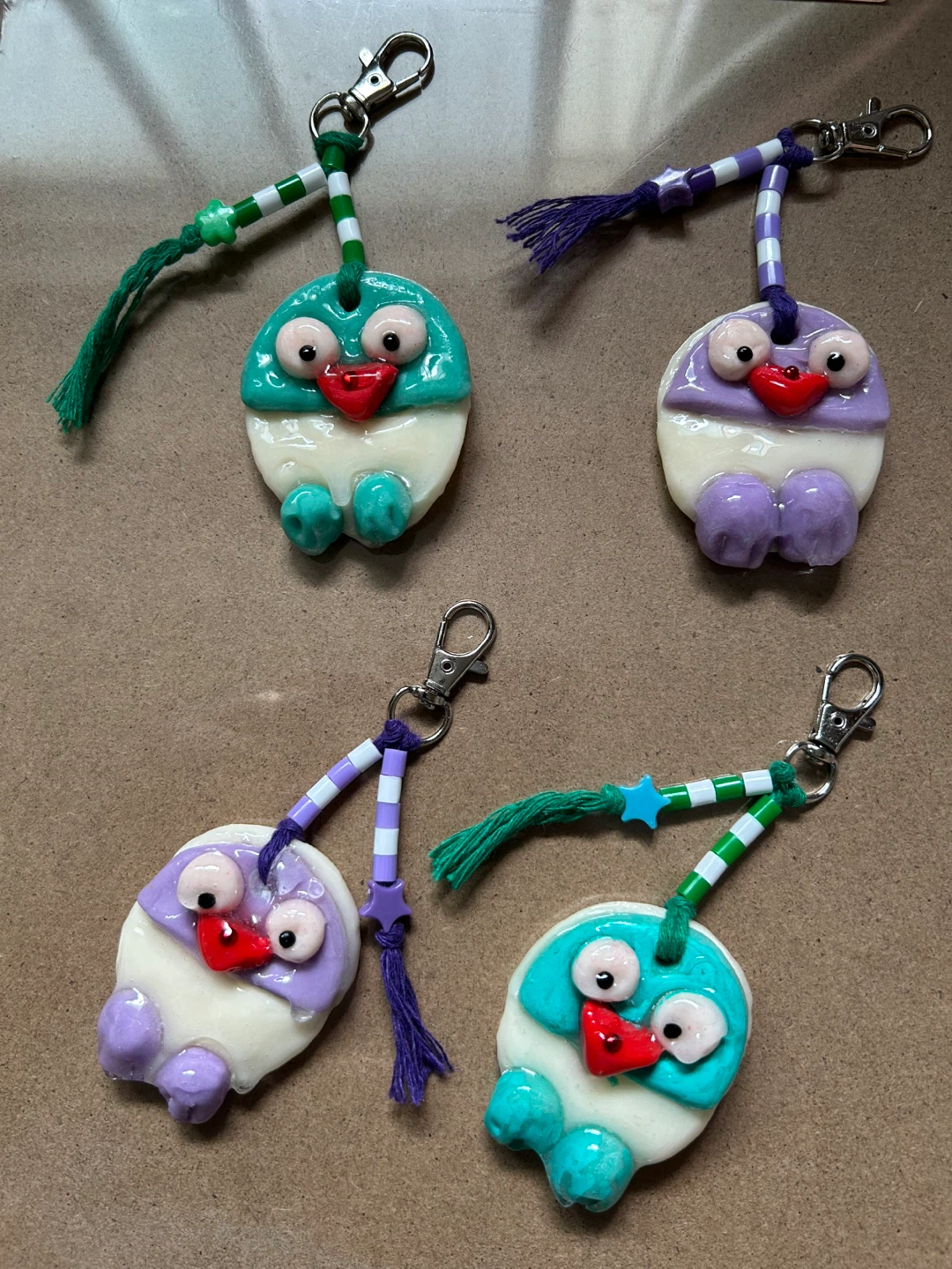 Handmade Polymer Clay Keychains - Assorted Designs - photo 4