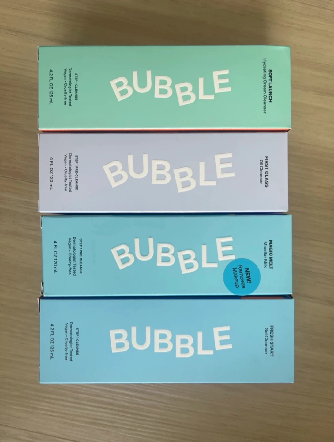 Bubble Skincare Cleansers (Set of 4)