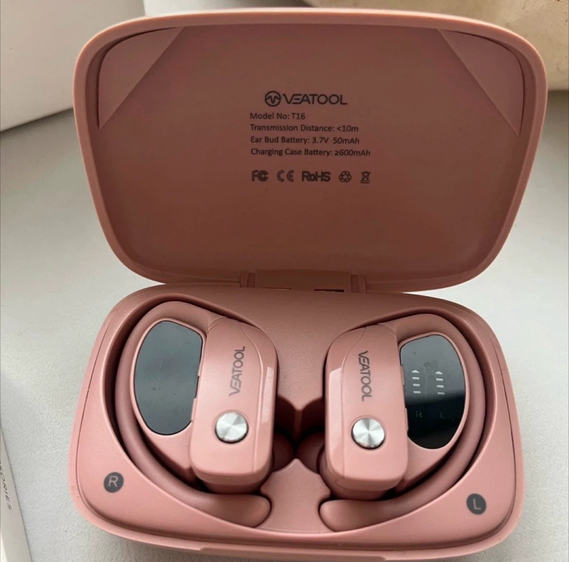 Veatool T16 Wireless Earbuds - Pink