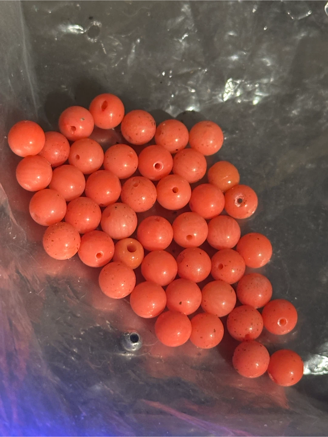 15g Genuine Untreated Salmon Coral Beads Lot