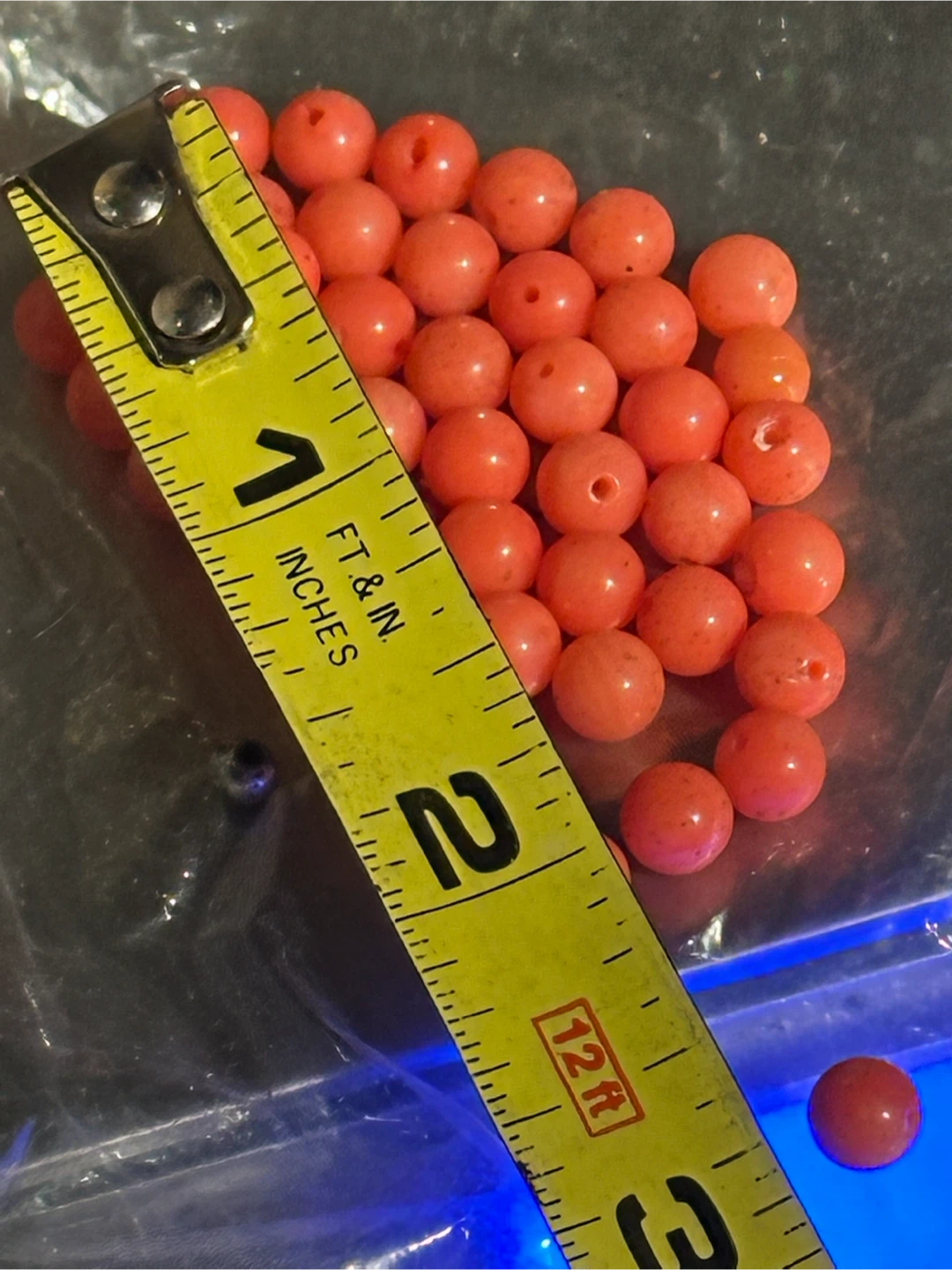 15g Genuine Untreated Salmon Coral Beads Lot - photo 4