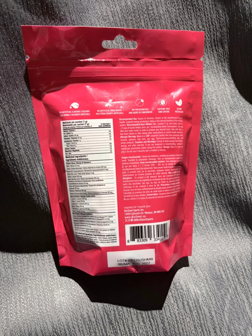 Biosteel Hydration Mix - Mixed Berry Flavour (16 Packets) - photo 2