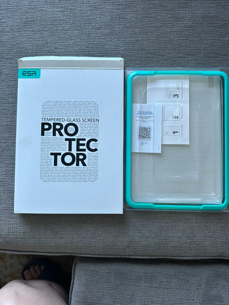 ESR Paper-Feel Tempered Glass Screen Protector 2 Pack