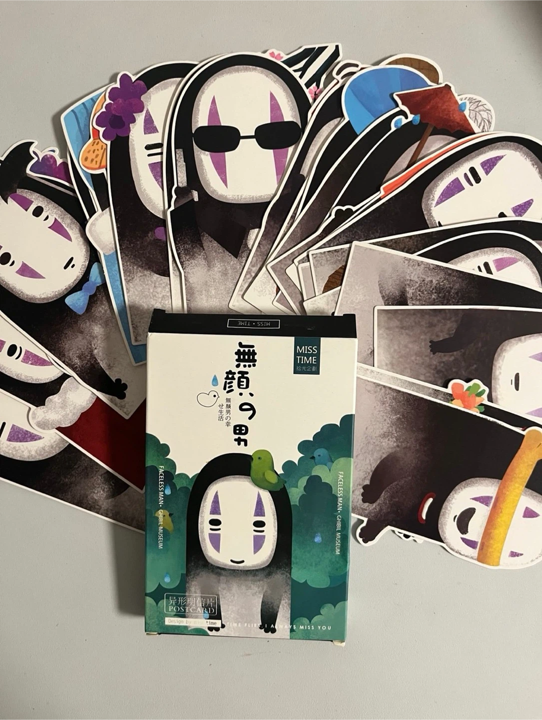 Studio Ghibli Spirited Away No Face Man Postcard Set - photo 2