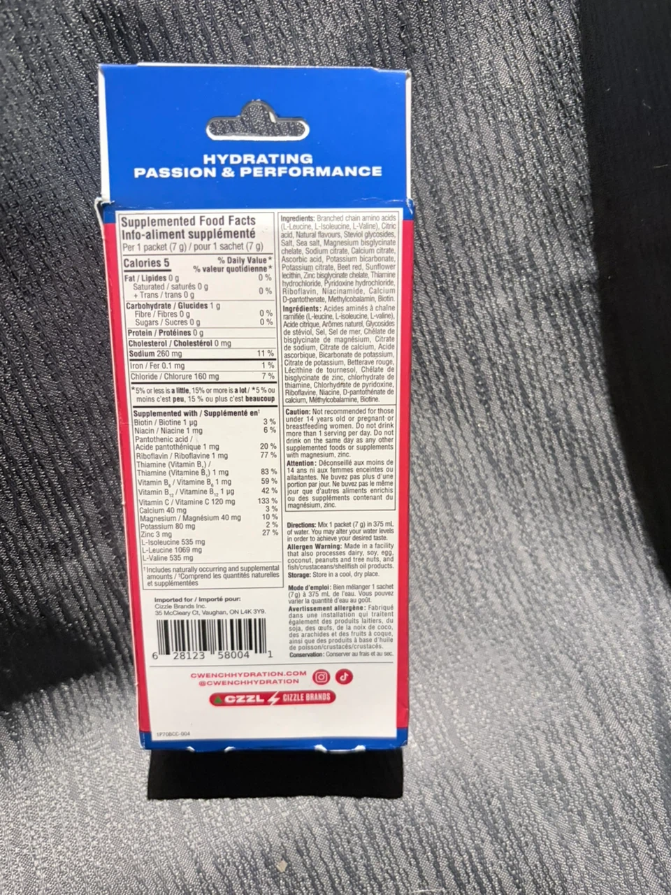 Cwench Hydration Mix Berry Crush Electrolyte Powder - photo 2