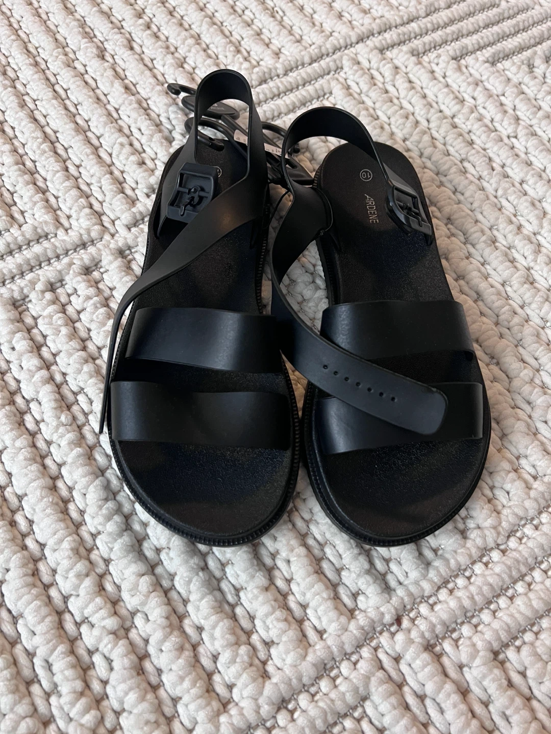 Ardene Black Sandals Size 9