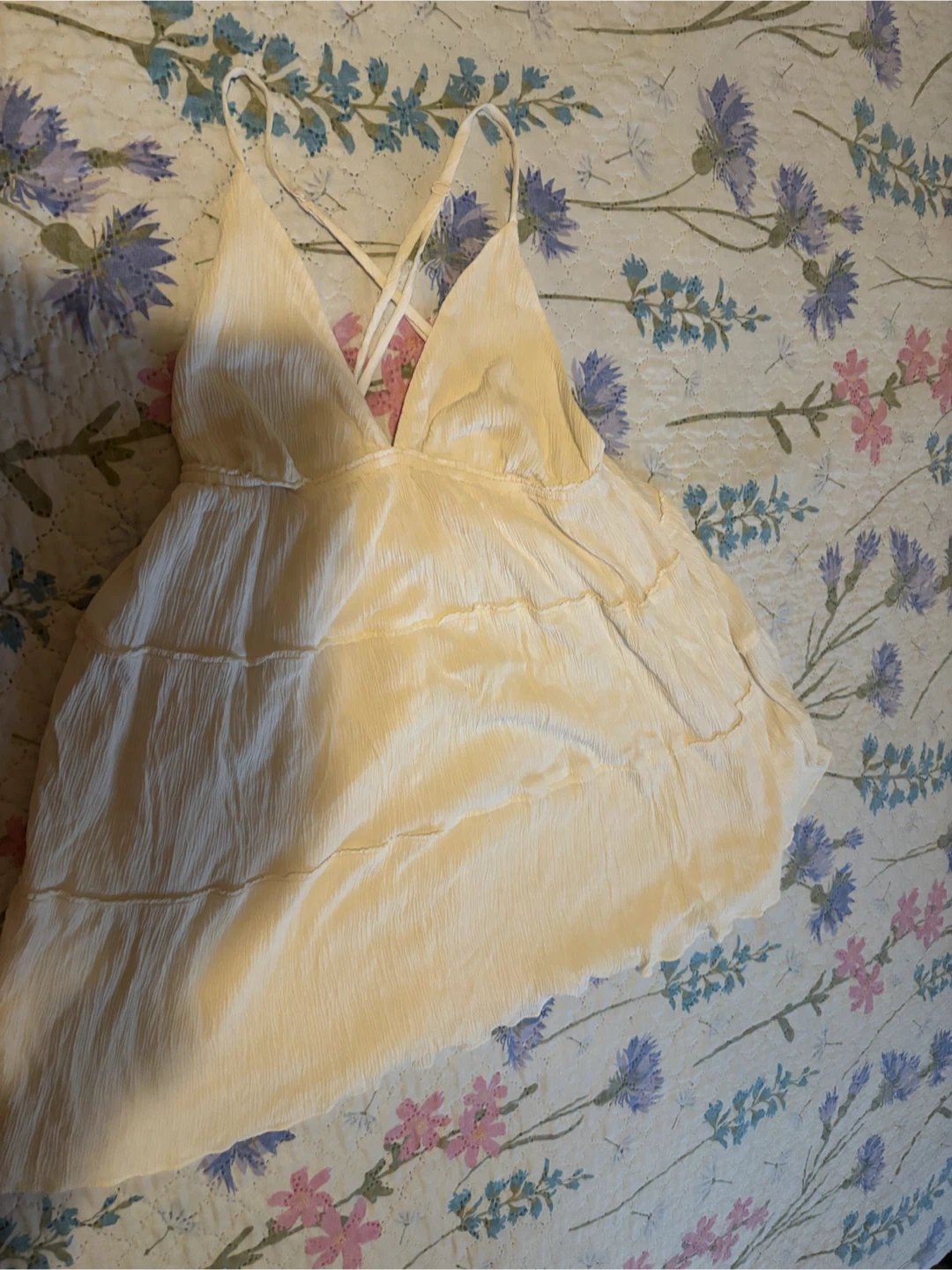 Women's Flowy Tiered Mini Dress - photo 2
