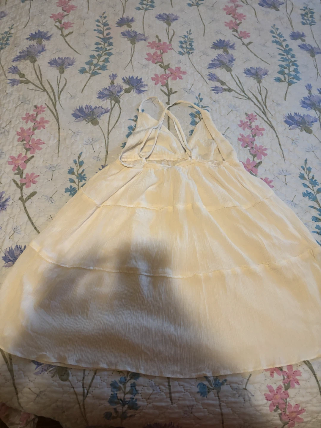 Women's Flowy Tiered Mini Dress - photo 3