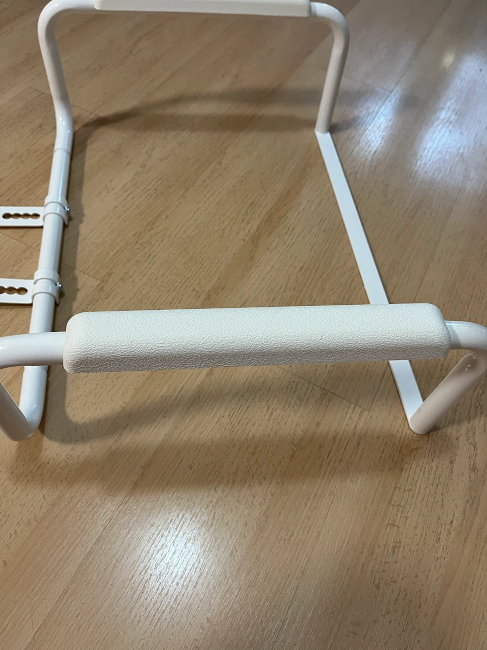 White Toilet Safety Frame with Handles - photo 3