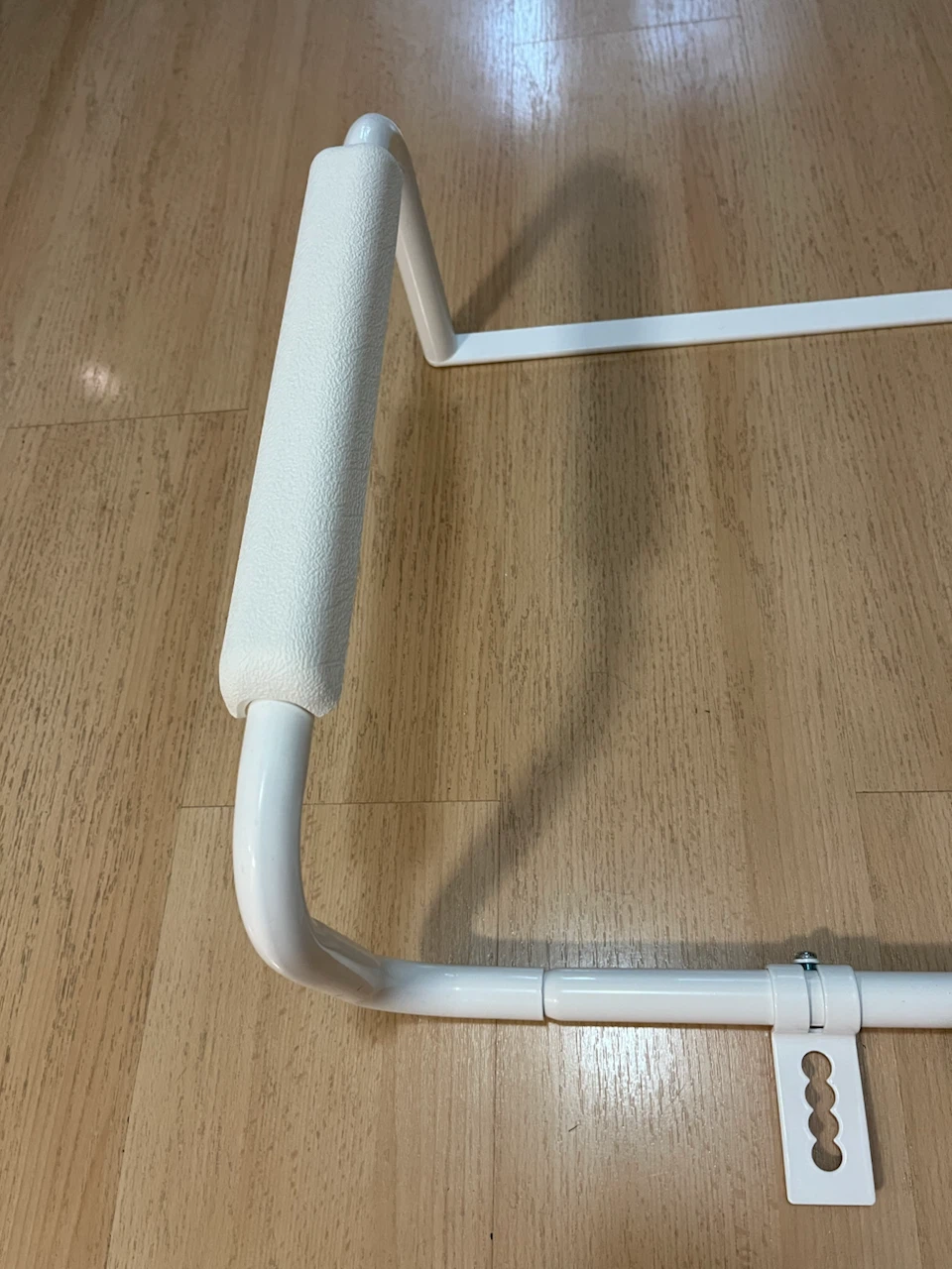 White Toilet Safety Frame with Handles - photo 4