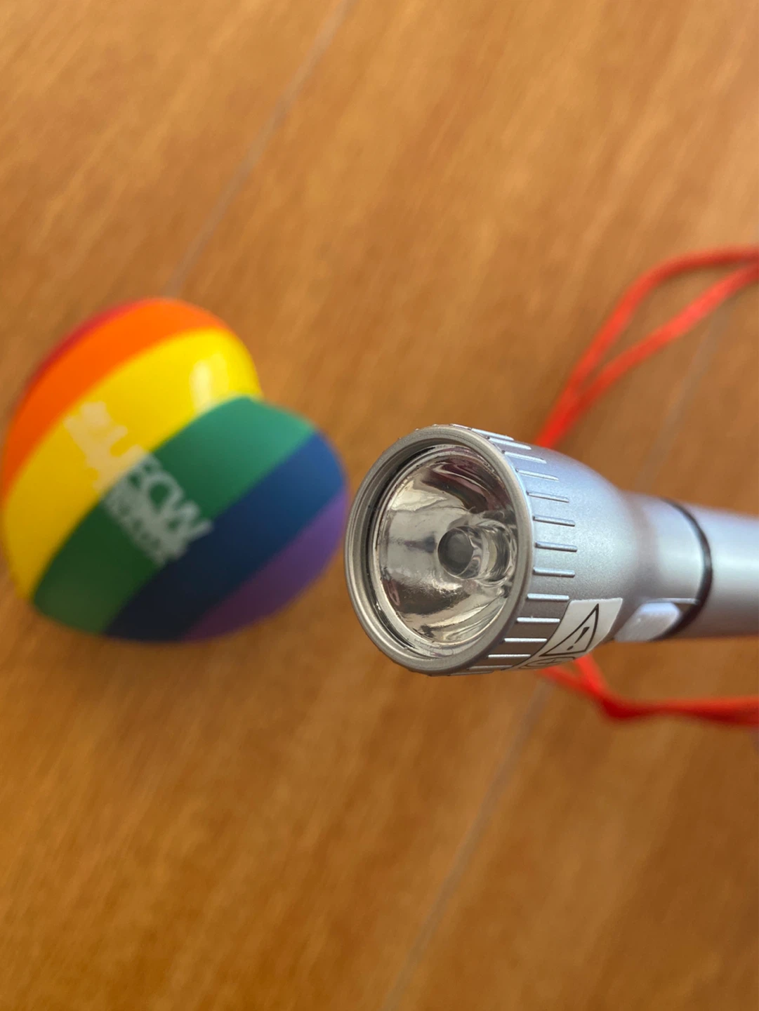 UFCW Canada Rainbow Heart Stress Ball & Mini Flashlight Set - photo 2